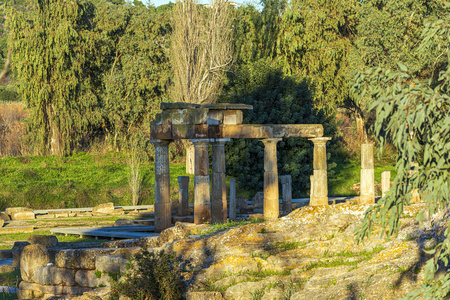 希腊阿提卡，布劳隆考古遗址中的阿耳特弥斯神庙