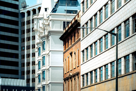Commercial building close up Wellington Office Building. 