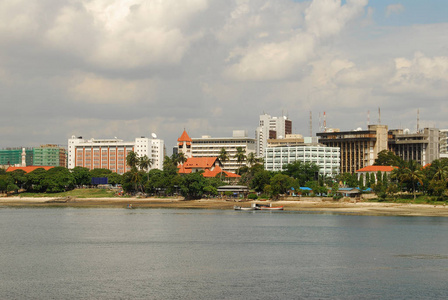 建筑 城市 港口 自然 远景 海岸 坦桑尼亚 风景 非洲