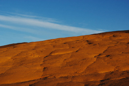西南 美国 孤独的 岩石 天空 沙漠 荒地 孤独 安静 苍穹