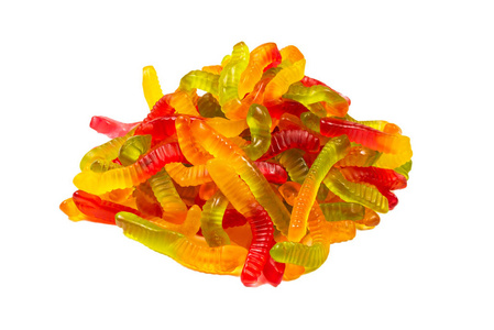 Juicy colorful jelly sweets. Gummy candies. 