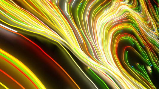 美丽的漩涡,明亮的湍流卷曲流动多彩的运动.流畅光滑的天文涡旋结构.