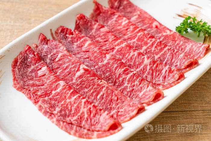 大理石纹理鲜牛肉
