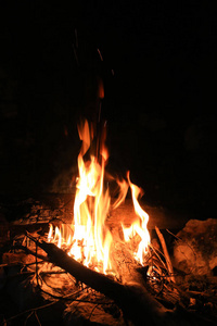 热营火的火焰