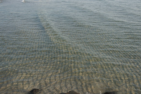 风景 海滩 旅行 波浪 纹理 反射 深的 假期 沿海 旋转