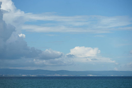 风景 海滩 假期 海湾 颜色 美丽的 海洋 海岸 夏天 港口