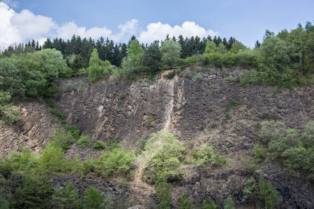 木材 风景 小山 玄武岩 夏天 自然 旅行 环境 美丽的