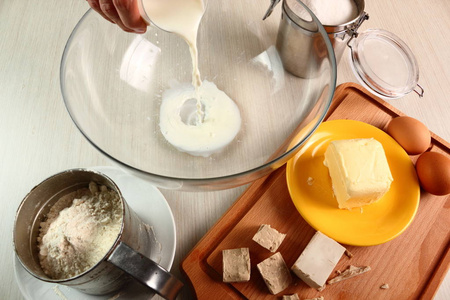 厨师 糕点 面团 食品 烹调 黄油 能量 筛分机 食物 酵母