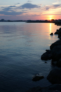 防波堤 黄昏 美丽的 海滩 黎明 旅行 海岸 风景 太阳