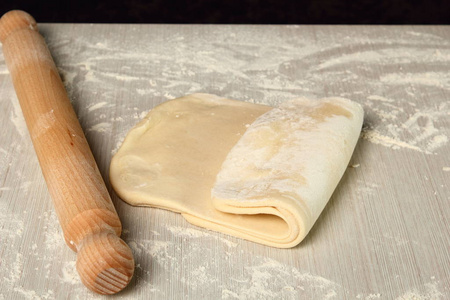 黄油 糕点 床单 食品 面团 制作 折叠 文化 准备 面粉