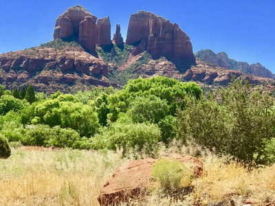 岩石 徒步旅行 美国 沙丘 风景 蓝天 砂岩 植被 自然