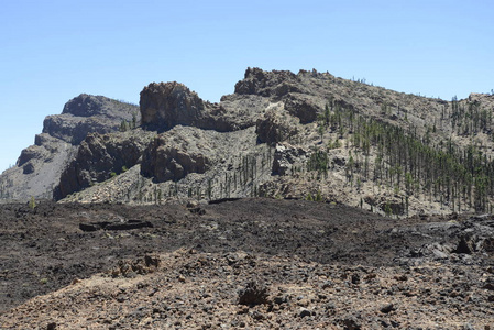 乡村 火山 火山作用 瓦肯 风景 西班牙 熔岩 自然 金丝雀