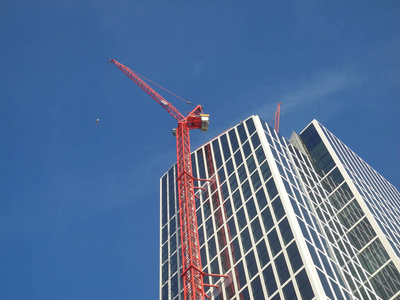 建造 房子 行业 高的 起重机 网站 建筑 建设