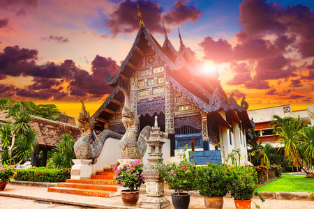 泰国美丽的寺庙。