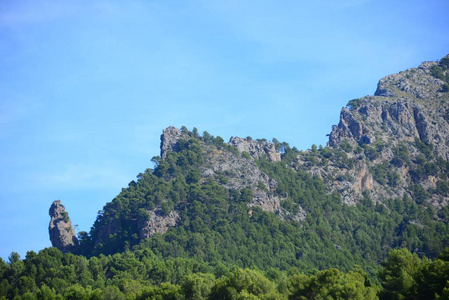 夏天 岩石 建筑学 自然 旅行 假期 小山 风景 西班牙