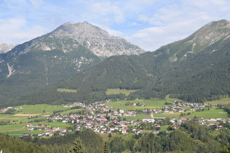 社区 风景 自然 蒂罗尔 奥地利人 乡村 阿尔卑斯山 村庄