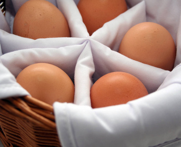鸡蛋 农场 蛋白质 食物 在里面 早餐 篮子 蛋壳 特写镜头