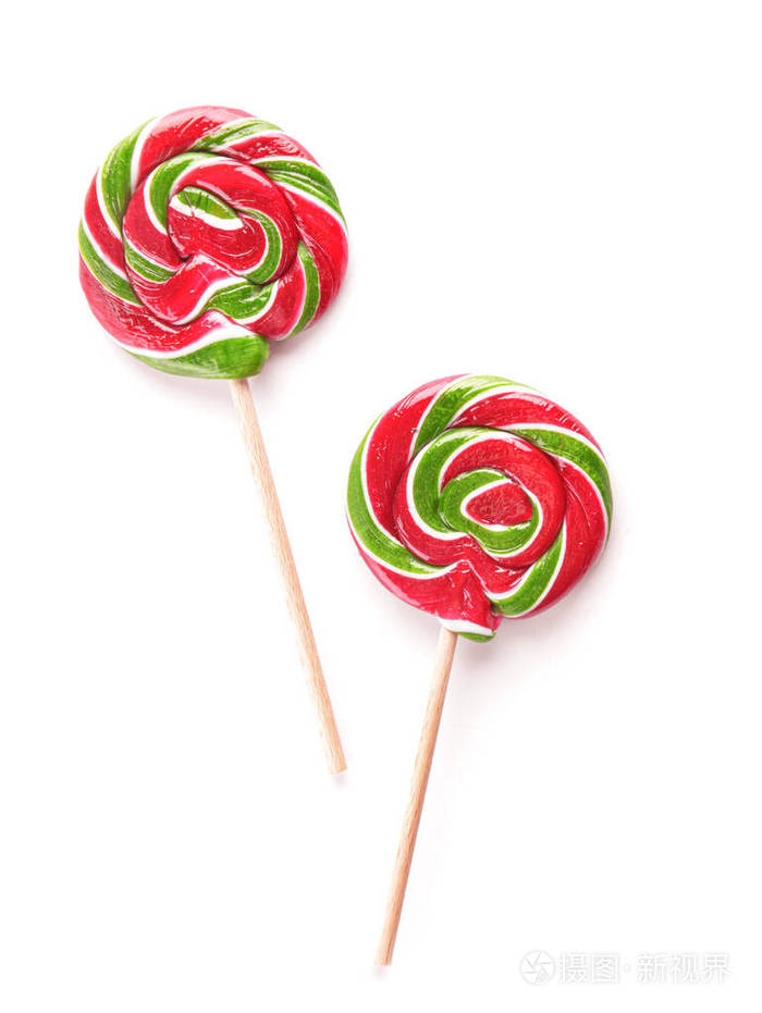 白底美味棒棒糖