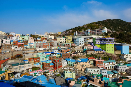 油漆 韩国 旅行 大都市 旅游业 海滨 建筑学 釜山 文化