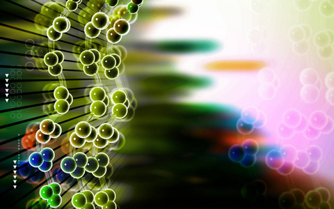 遗传学 染色体 插图 技术 想象 三维 基因 颜色 克隆