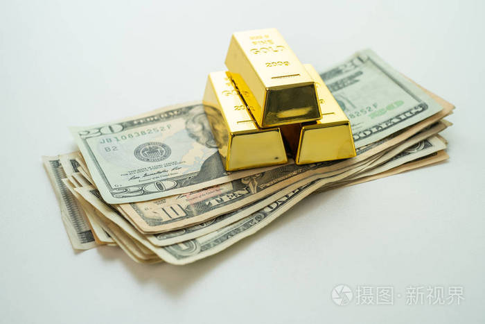 金条美元钞票