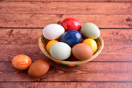 蛋白质 烹饪 鸡蛋 桌子 自然 蛋壳 复活节 食物 木材