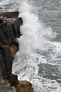 克罗地亚 波动 喷雾 海岸 峡部 自然 海洋 半岛 波浪