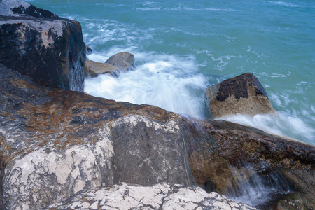 里米尼 夏天 沿海 旅游业 波浪 海景 天空 海岸 地中海