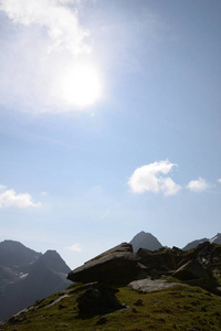 上坡 自然 迁移 首脑会议 夹持器 阿尔卑斯山 闪耀 风景