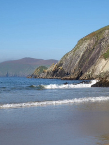 欧洲 风景 波动 海岸线 地平线 假日 爱尔兰 海景 丁格尔