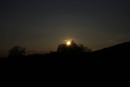 太阳 乡村 日出 阳光 早晨 山谷 森林 夏天 春天 场景