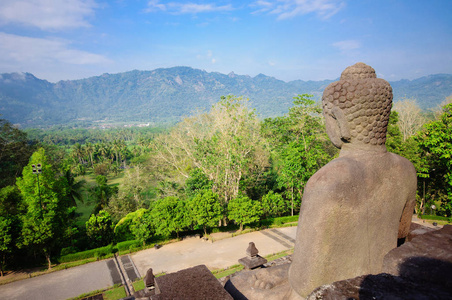 印度尼西亚 艺术 废墟 纪念碑 日惹 旅游业 天空 佛教徒