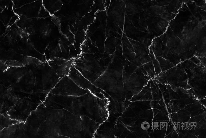 黑色大理石纹理与自然图案背景或设计艺术作品 高分辨率大理石照片 正版商用图片28llnx 摄图新视界