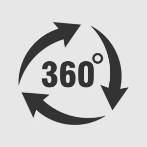 旋转角度图标360度旋转,旋转度,角度指示器照片