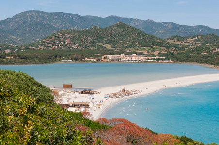 说谎 海岸 躺椅 地中海 旅行 欧洲 海滩 苍穹 全景图