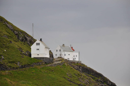 挪威 房子 下雨 海洋 岩石 建筑 灯塔 航行 自然 街道
