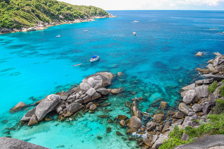 假日 亚洲 海滩 假期 夏天 海岸 旅行 海湾 美丽的 天空