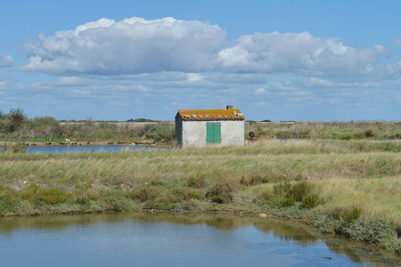 万里无云 建筑 闪耀 洪水 小屋 天空 草坪 屋顶 苍穹