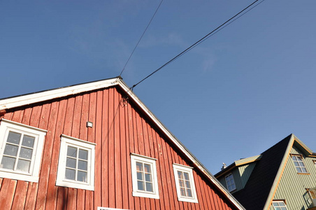 窗格 挪威 窗口 建筑 电缆 房子 舷窗