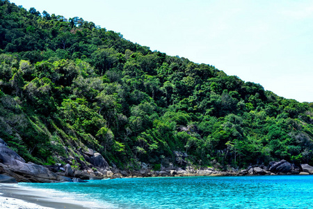 风景 亚洲 天堂 泰国 自然 夏天 海湾 海滩 天空 旅游业