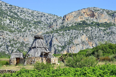 上山 旅行 撒丁岛 欧洲 储备 意大利 小屋 岩石 风景