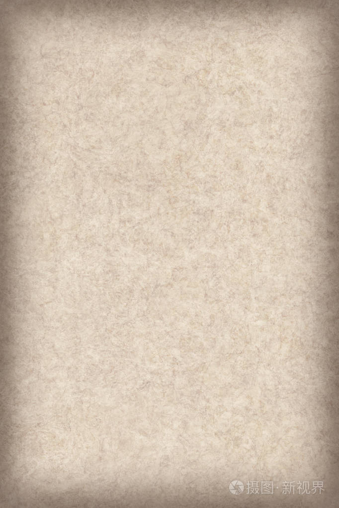 高分辨率古董米色羊皮纸渐晕纹理