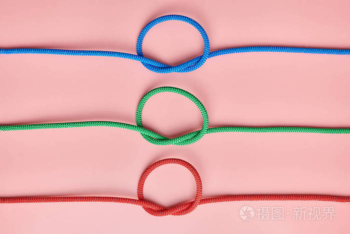 编织尼龙绳打结