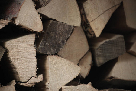 削片 温暖 壁炉 股票 切碎 燃料 古老的 树干 材料 硬木