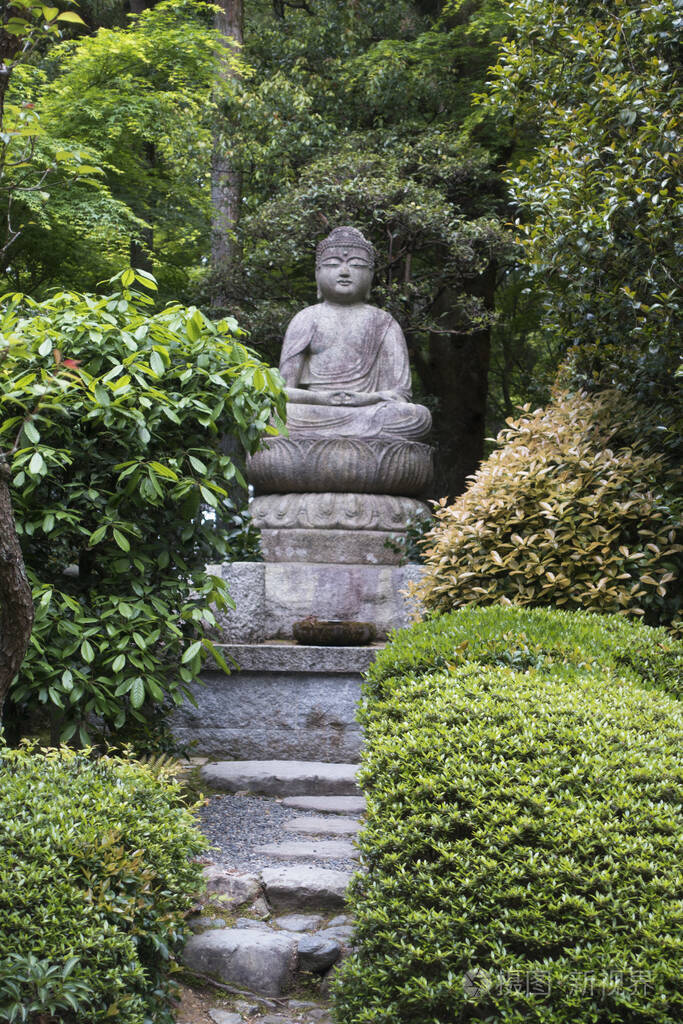 冥想 公园 自然 佛陀 雕像 佛教 亚洲人 植物 宗教
