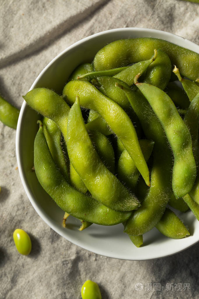 熟绿色有机毛豆照片-正版商用图片28nzst-摄图新视界