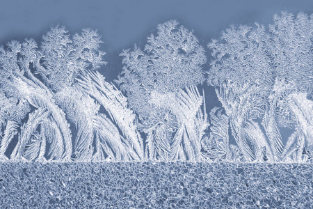 the unique  patterns on window glass. natural background and 