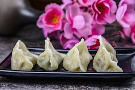 食物 面团 饺子 美味的