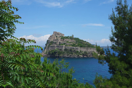 海洋 自然 风景 意大利 地中海 植被 小岛 海岸 要塞