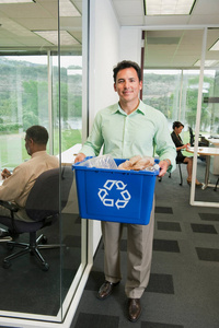 回收 办公室 男人 在室内 塑料 团结 照顾 运送 商人